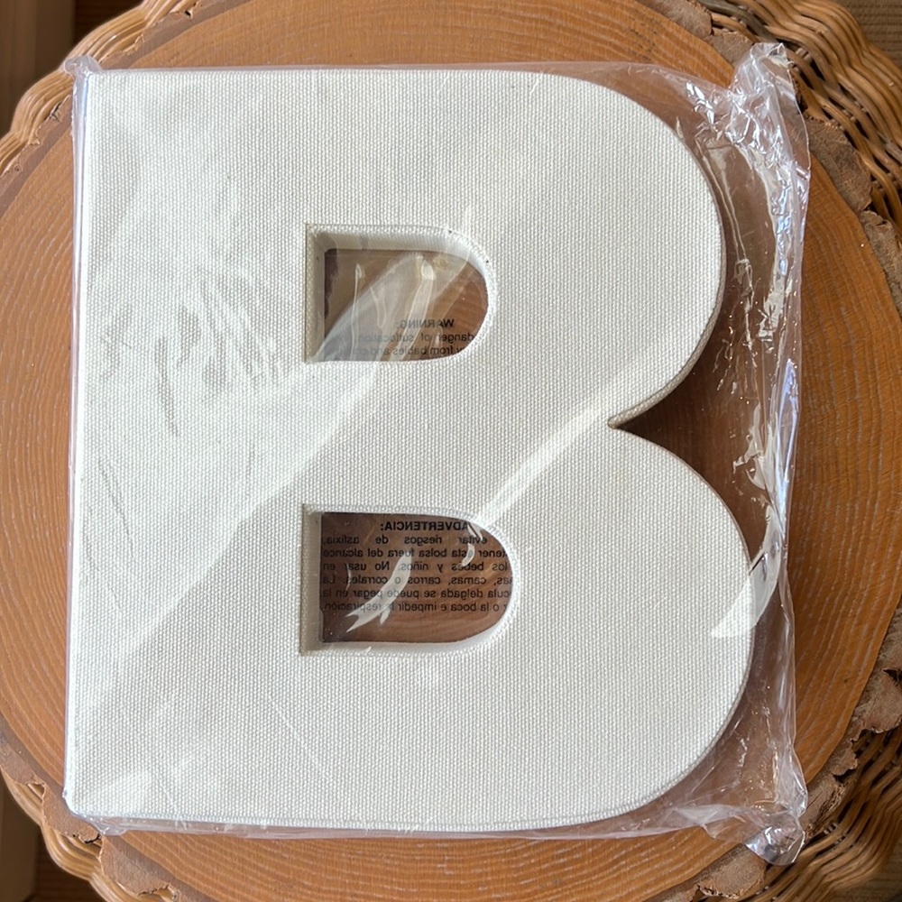 NEW Michael’s Artist Canvas Letter B, Craft It, Recollections, 8”L x 7”W x 1”D